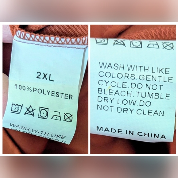 New Dark Orange Tiered Hi Lo Sleeveless Dress or Tunic - Picture 8 of 14